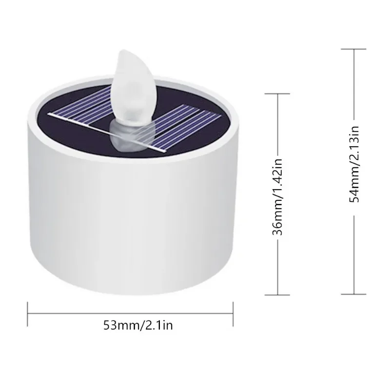 에너지 효율적인 태양광 티라이트 LED 깜박이는 불꽃 효과 방수 야외 조명 파티 웨딩 장식용