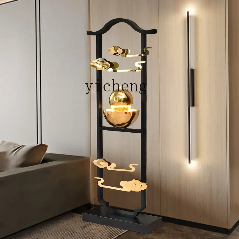 EE  flowing water ornament circulating water lucky high-end floor feng shui wheel home fountain decoration