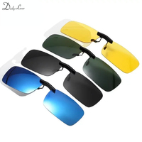 New Unisex Polarized Clip on Driving Glasses Sunglasses Day Vision UV400 Lens Driving Night Vision Riding Sunglasses Clip