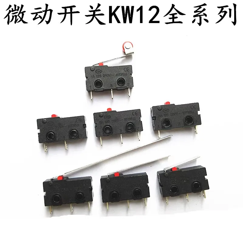 1PCS KW12 travel limit switch contact button KW11-3Z-2 micro switch straight handle tripin 5A 125V250V