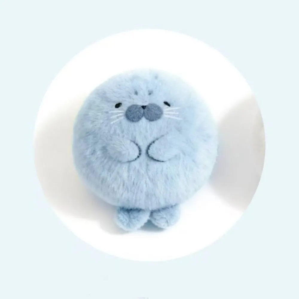 Cartoon Super Niedlicher und Entzückender Robbenförmiger Flauschiger Plüsch-Anhänger Schmuck Geschenk Deko Taschen-Schlüsselanhänger – Detail 6