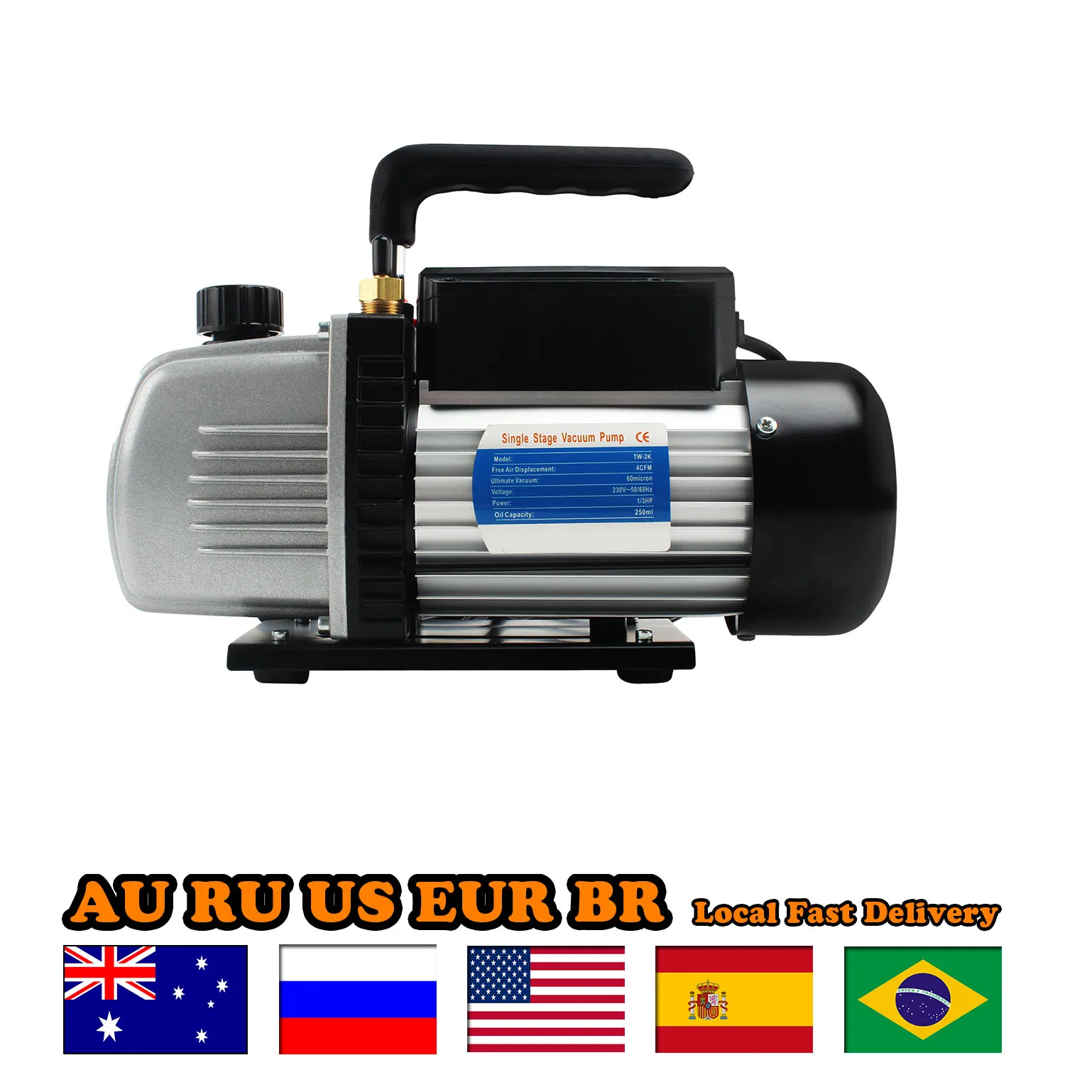 Vacuum Pump  Double Stage Air Conditioning Vacuum Pump Ultimate Vacuum Refrigerant HVAC Air Tool for Automobile Reparation