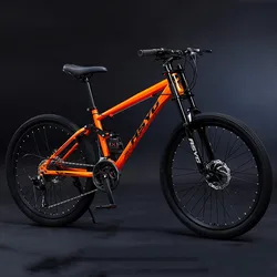 24/26 Inch Mountain Bike Soft Tail Speedway Men's Shifting Cross Country MTB Racing Bicycle 21/24/27/30 Speed