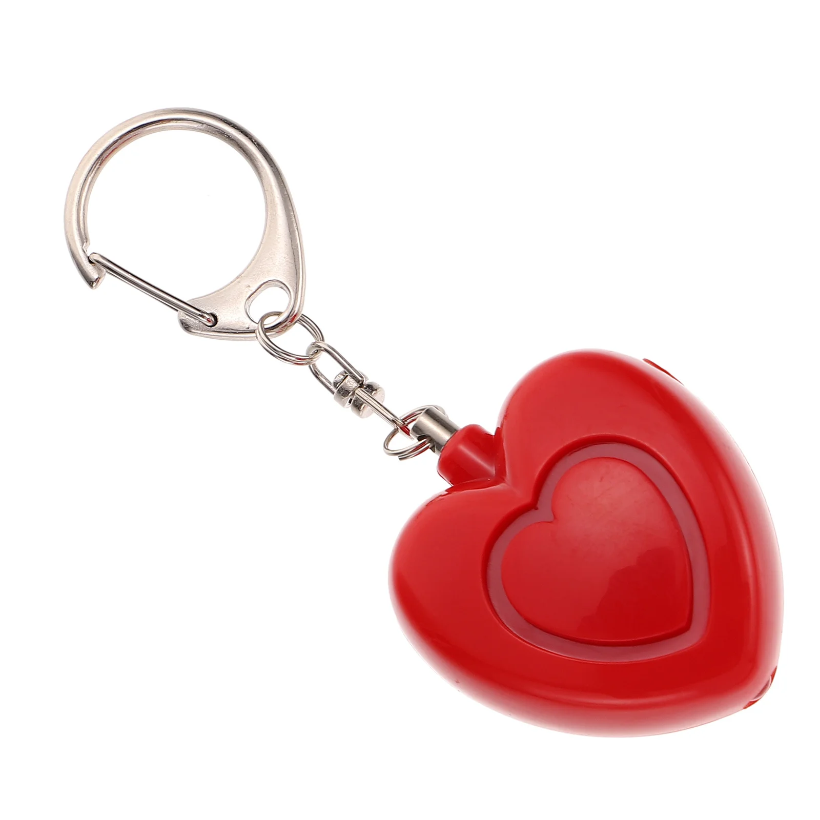 

Mini Portable Personal Alarm Keychain Heart Shape LED Lights for Women Alarm Keychain Self Personal Alarms for Women