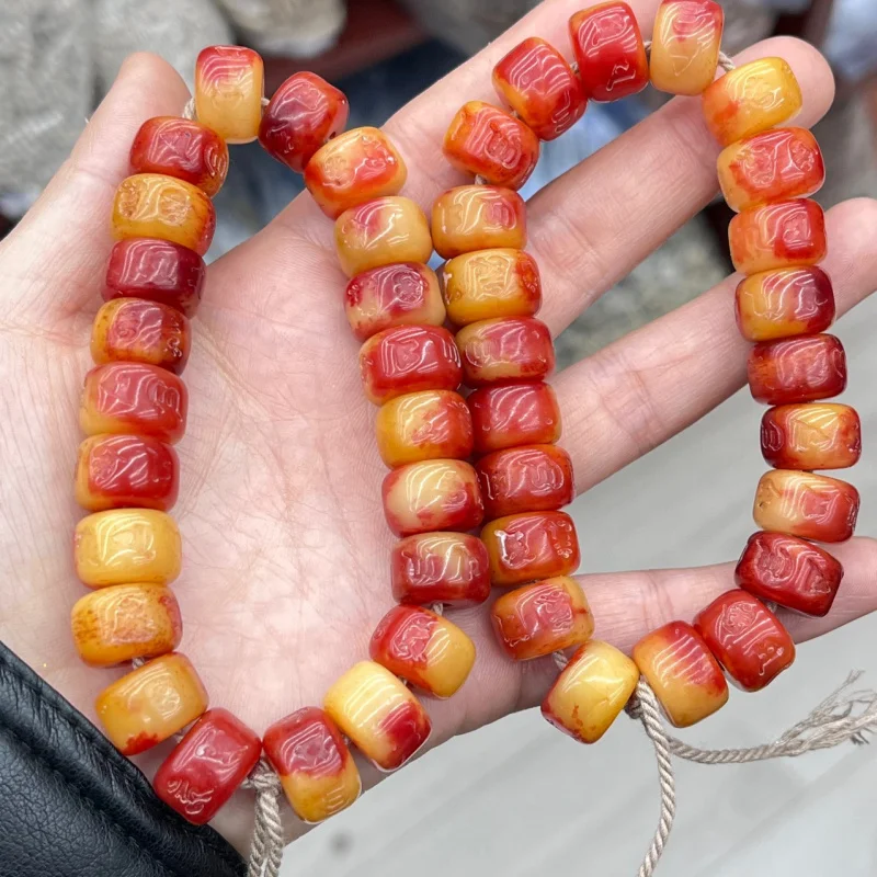 

Six-Word Mantra Bone Half Blood Bucket Loose Beads Accessories Bracelet