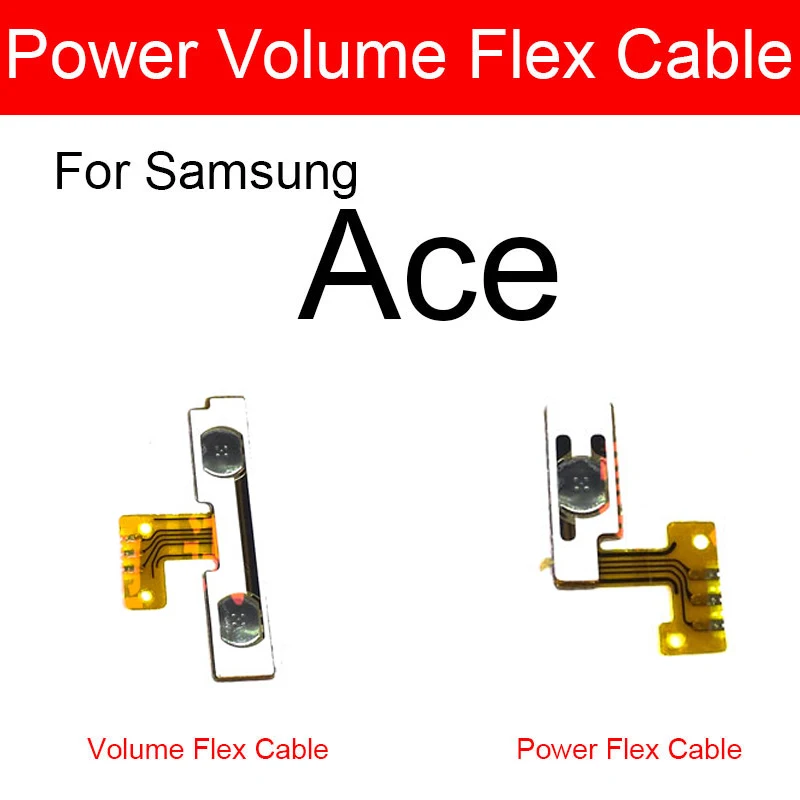 Power & Volume Flex Cable For Samsung Galaxy Ace Cooper La Fleur Hugo Boss GT-S5830 S5830 Side Key Switch Button Flex Cable