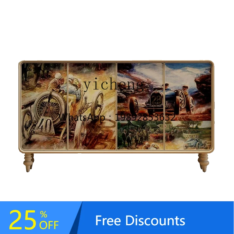 

AA Antique Shoe Cabinet Solid Wood Household Home Curio Cabinet Creative Storage Sideboard Cabinet