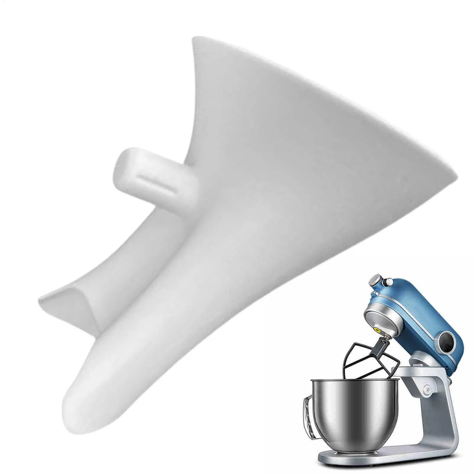 Embudo para Harina, Tamiz para Batidora de Cocina, Accesorios para Batidora de Pedestal, para Hornear, Verter Líquidos, Ingredientes Secos/Húmedos, Rellenar, Cocinar