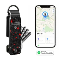 Organizador de llaves funciona con Apple Find My, chips airtag integrados, capacidad para 2-6 llaves, llaveros de coche con rastreador GPS, (solo iOS)