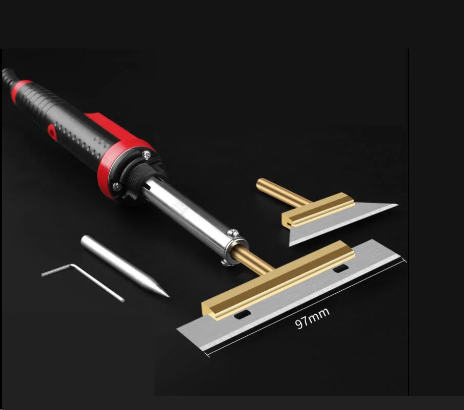 220V Electric Soldering Iron Heating Polarized Glue Removal Shovel OCA Blade Electric Heating Glue Remover Tool UV Glue Mobile P