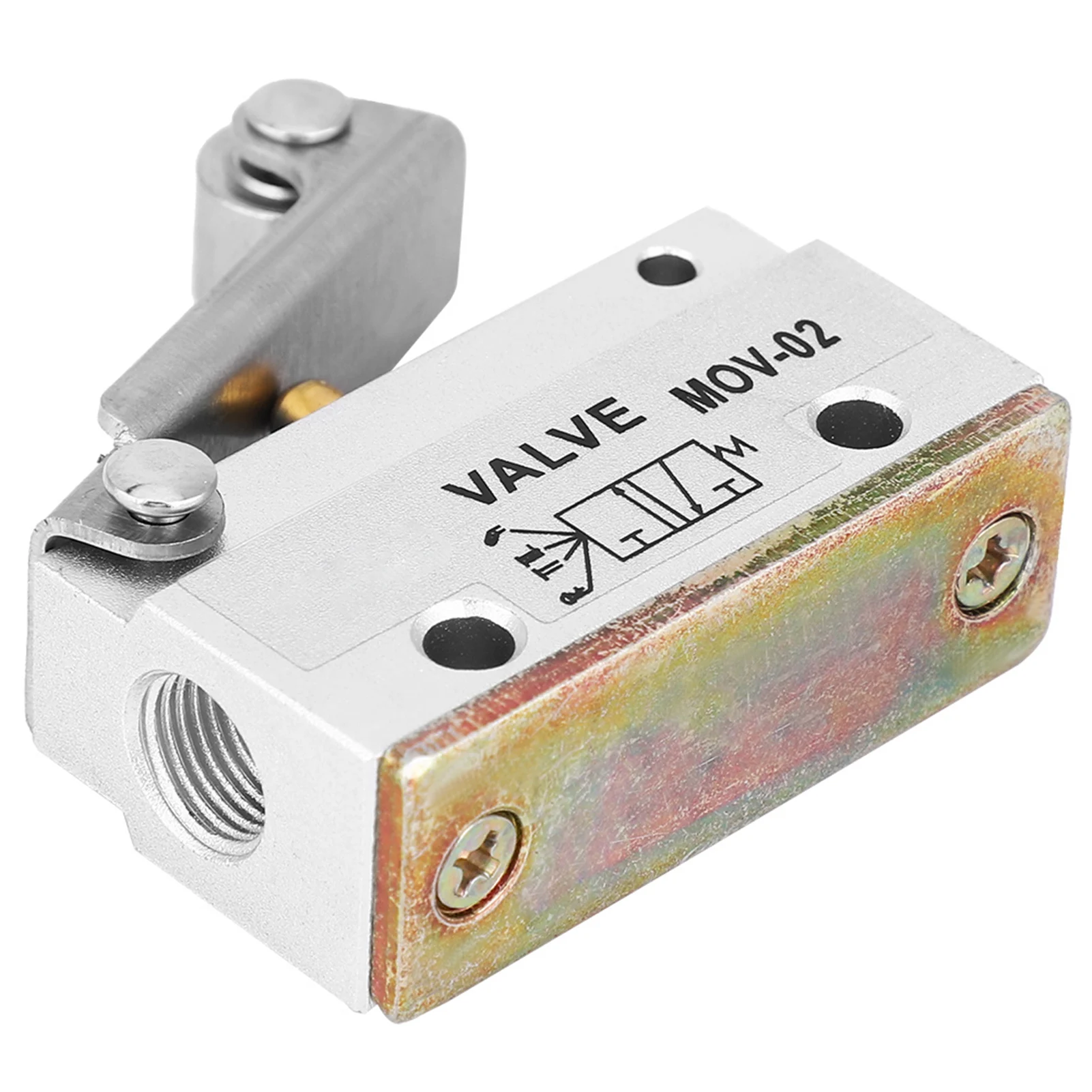 MOV-02 G1/8 Thread Roller Lever Air Pneumatic Mechanical Valve 0-0.8MPa