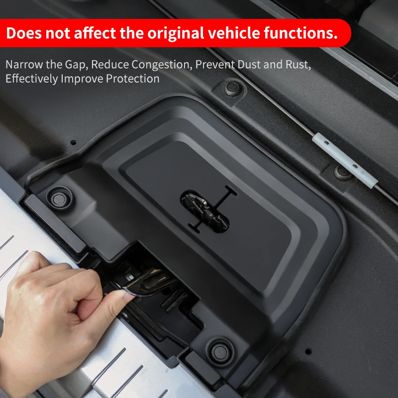 For 2024-2026 Toyota Land Cruiser Prado LC250 LC Car Engine Bay Latch Cover Dustproof Anti-rust Protection Exterior Accessories 4