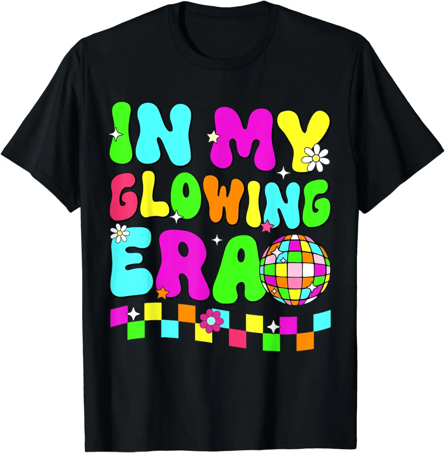 

In My Glowing Era Tie Dye Bright Hello Summer Vacation Trips T-Shirt