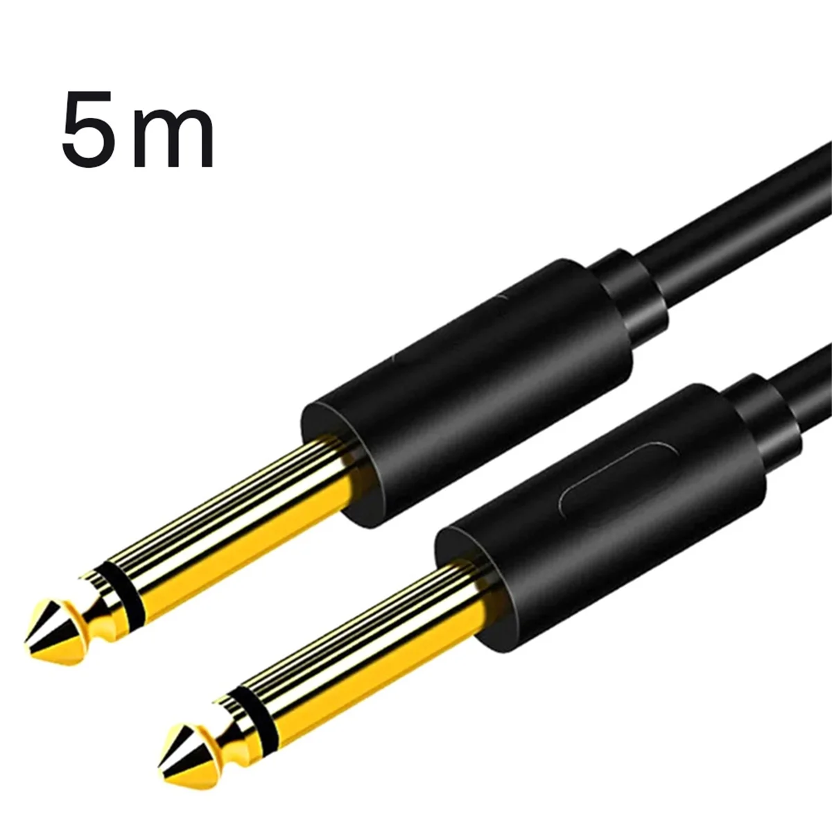 6.5mm Jack Audio Cable PVC 6.35 Jack Male to Male Aux Cable for Guitar Mixer Amplifier Bass 6.35mm,5 Meter-BLife