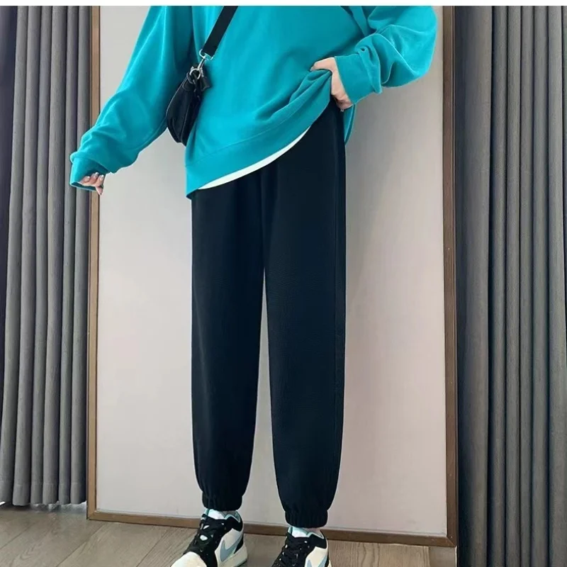

Women's Solid Colour Sports Casual Pants Spring and Autumn Loose Fashion Oversized Sweatpants Winter Jogging Pants Street Pants