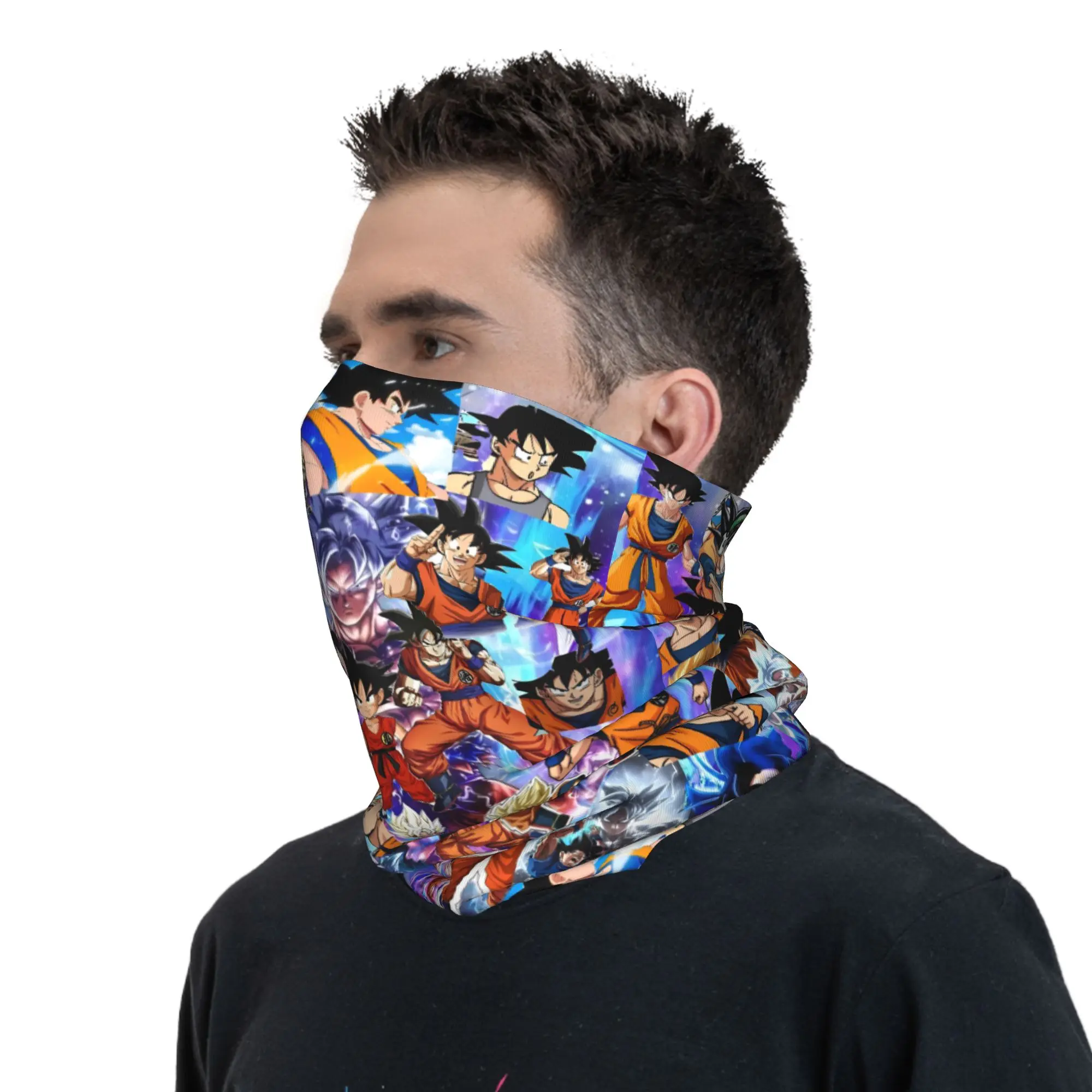 Dragon Ball Z Karakters Bandana Nekwarmer Heren Dames Winter Ski Wandelen Sjaal Gaiter Gezichtsbedekking