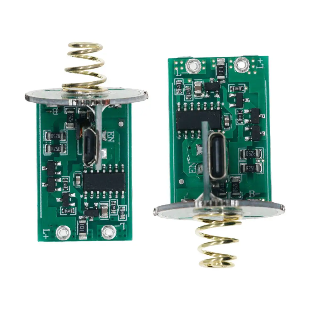 Advanced Flashlight Driver Board Type C Port For Dual Lithium Batteries 26650 Compact Industrial Electronic Module