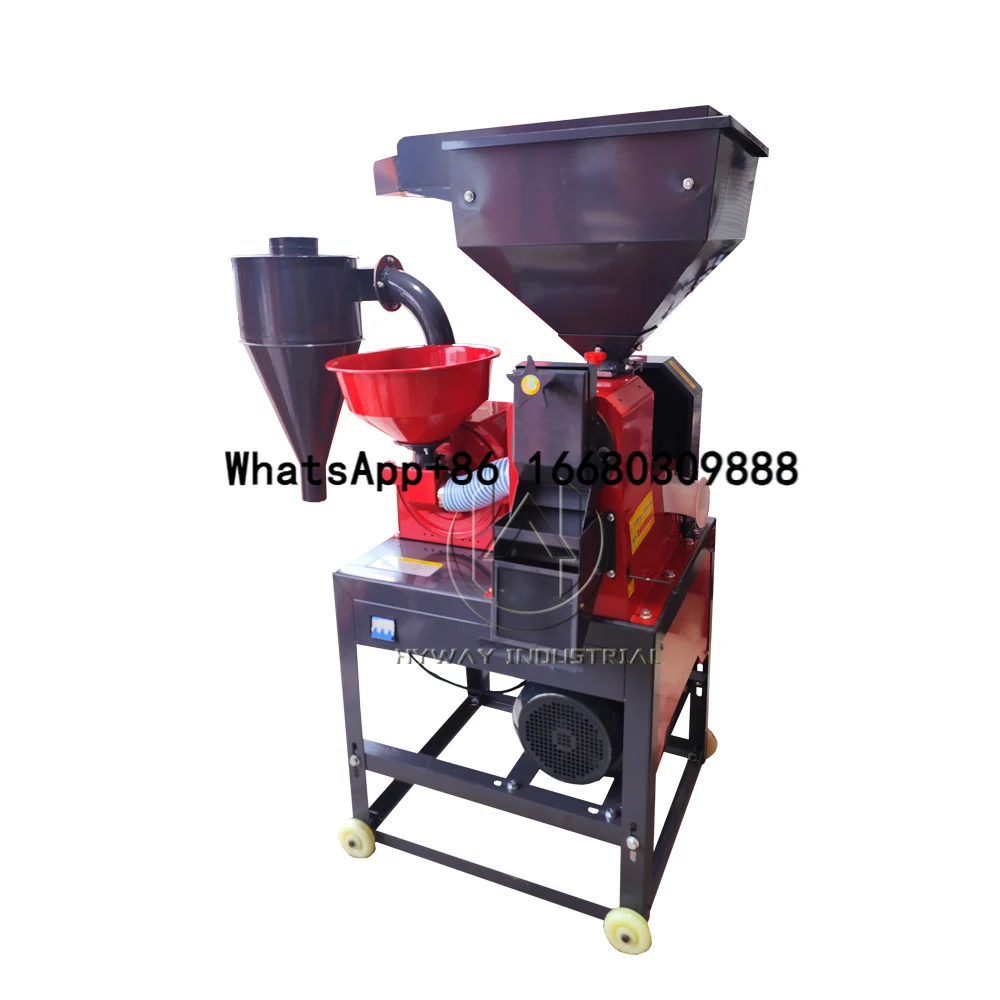 

hot sale best quality 200-1000kg/h portable combined wheat barley sorghum corn small scale 4 in 1 mini rice mill milling machine