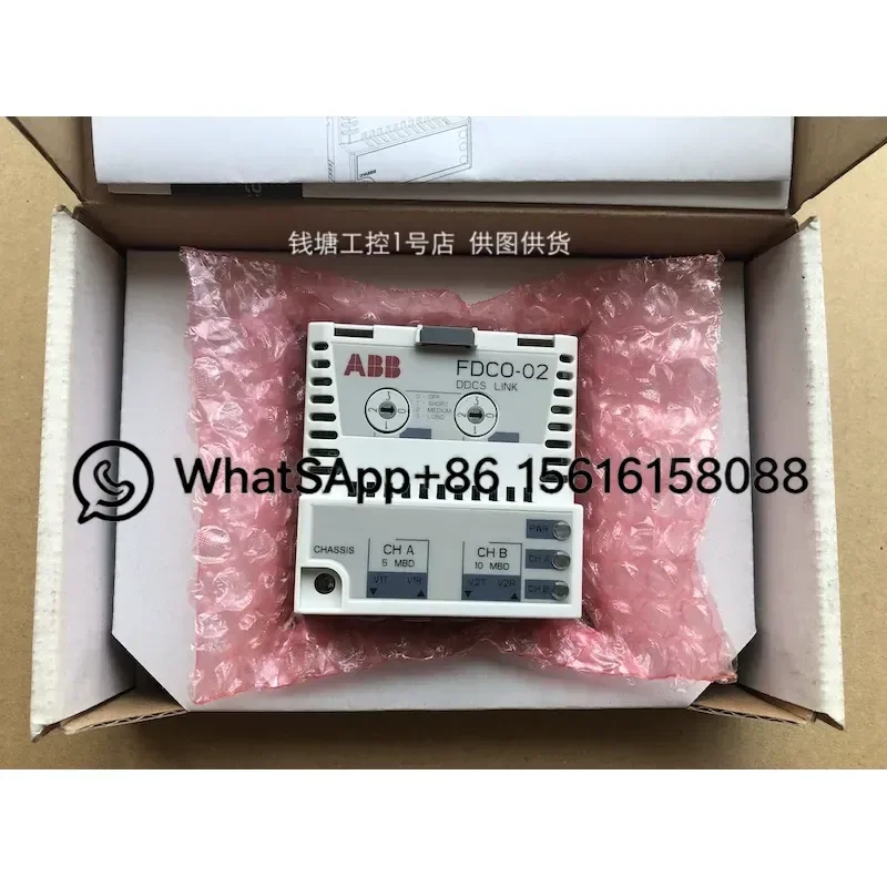 Original ABB ACS880 VFD DDCS Fiber Optic Communication Module FDCO-01 FDCO-02 Drive Control Unit Spare Part Replacement