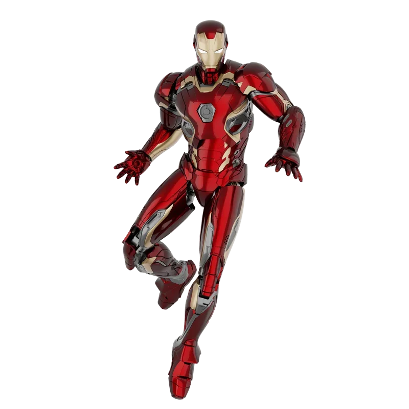 New Fondjoy Iron Man Mk45 Assembled Model Action Figure 1/12 Iron Man Model Collectible Model PVC Model Toys Boys Birthday Gifts