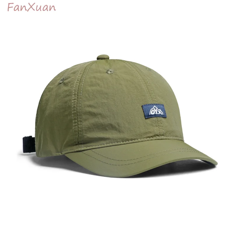 

Thin Fast Dry Short Brim Baseball Cap for Men Summer Caps Solid Color Fashion Trucker Hats Cute Style