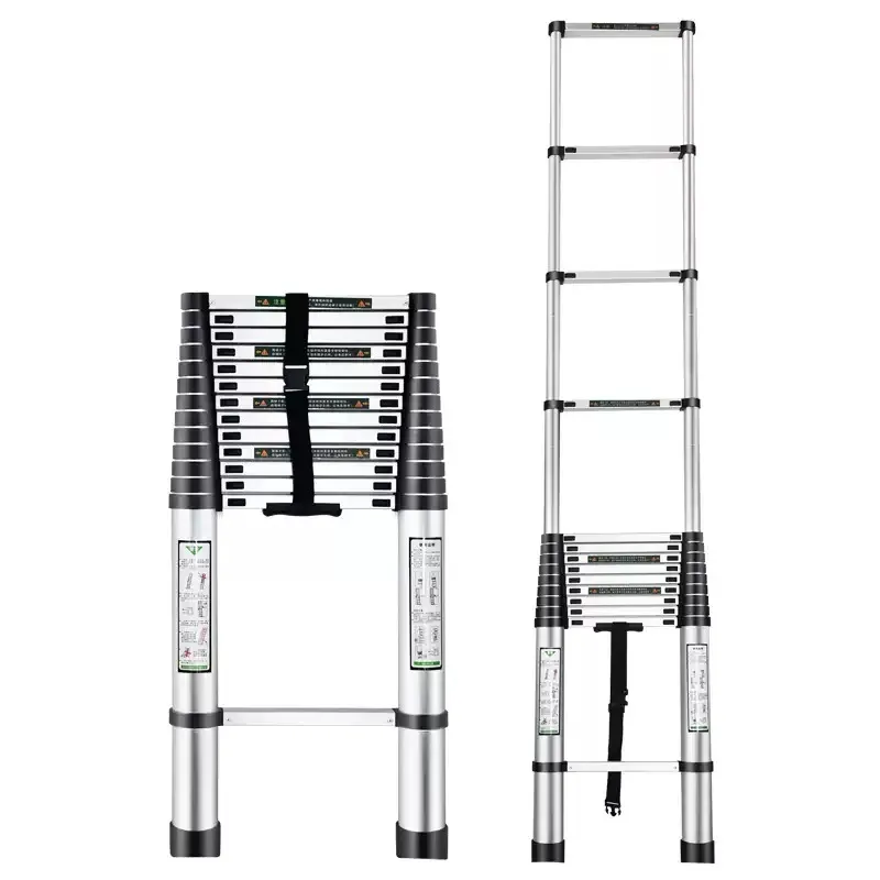 Aluminum Alloy Telescoping Ladder Household Foldable Step Tool Extension Multifunctional A Frame Scaffolding
