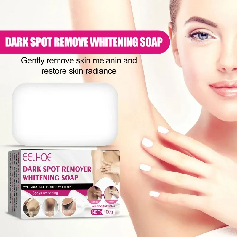 Skin Whitening Soap Remove Dark Spot Underarm Knee joint Lightening Brighten Armpit Improve melanin Dull body cleaning bath care