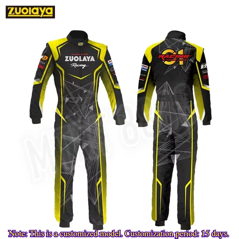 Customized LOGO Waterproof F1 Racing Suit Kart Jumpsuit Racing Suits ATV Training Suit Off-road One-piece Racing Jackets Couple