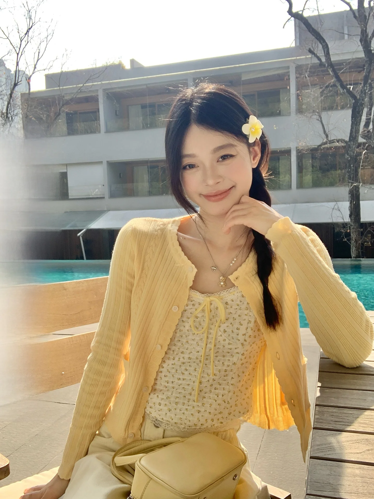 

Желтый вязаный кардиган-накидка женский, приталенный, в корейском стиле, для повседневной носки, весенняя верхняя одежда, свободный крой, с длинными рукавами