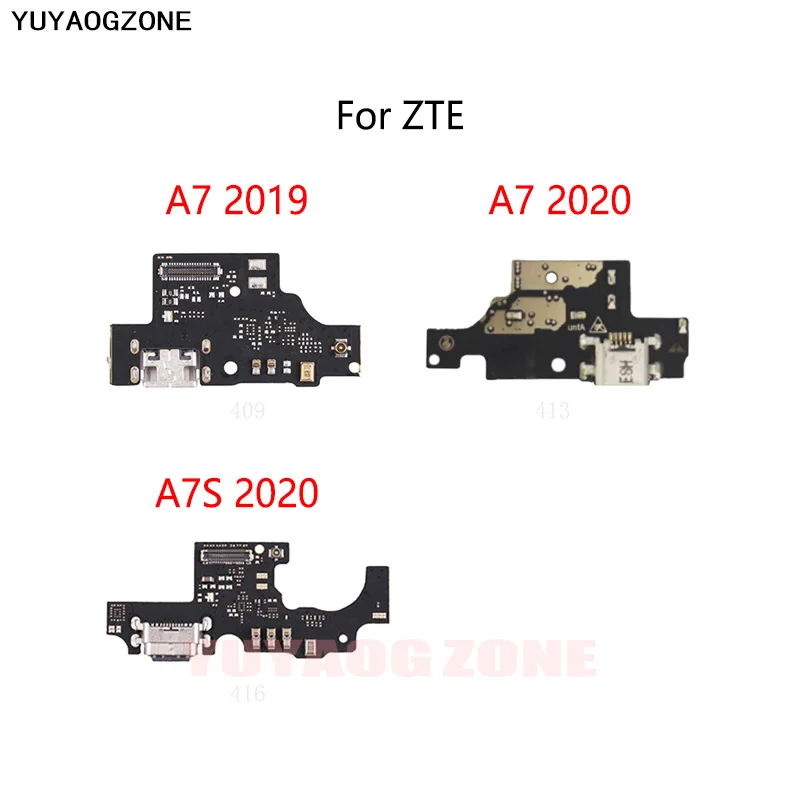 USB Charge Dock Port Socket Jack Plug Connector Flex Cable For ZTE Blade A7 2019 A7S 2020 Charging Board Module