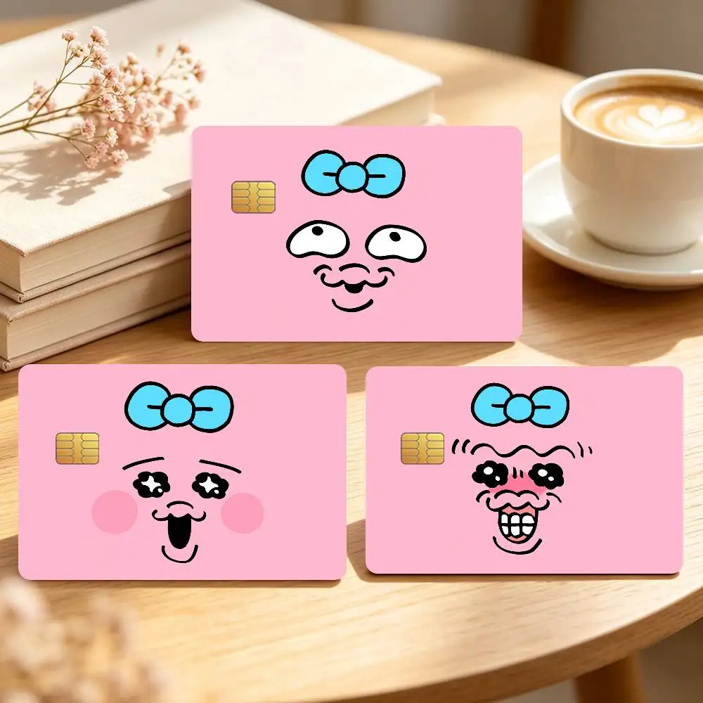 Fashion O-Opanchu-Pink U-Usagi-S Credit Card Skin Stickers For Bank Bus Metro Cards Waterproof Anti-Scratch Gift 4PCS
