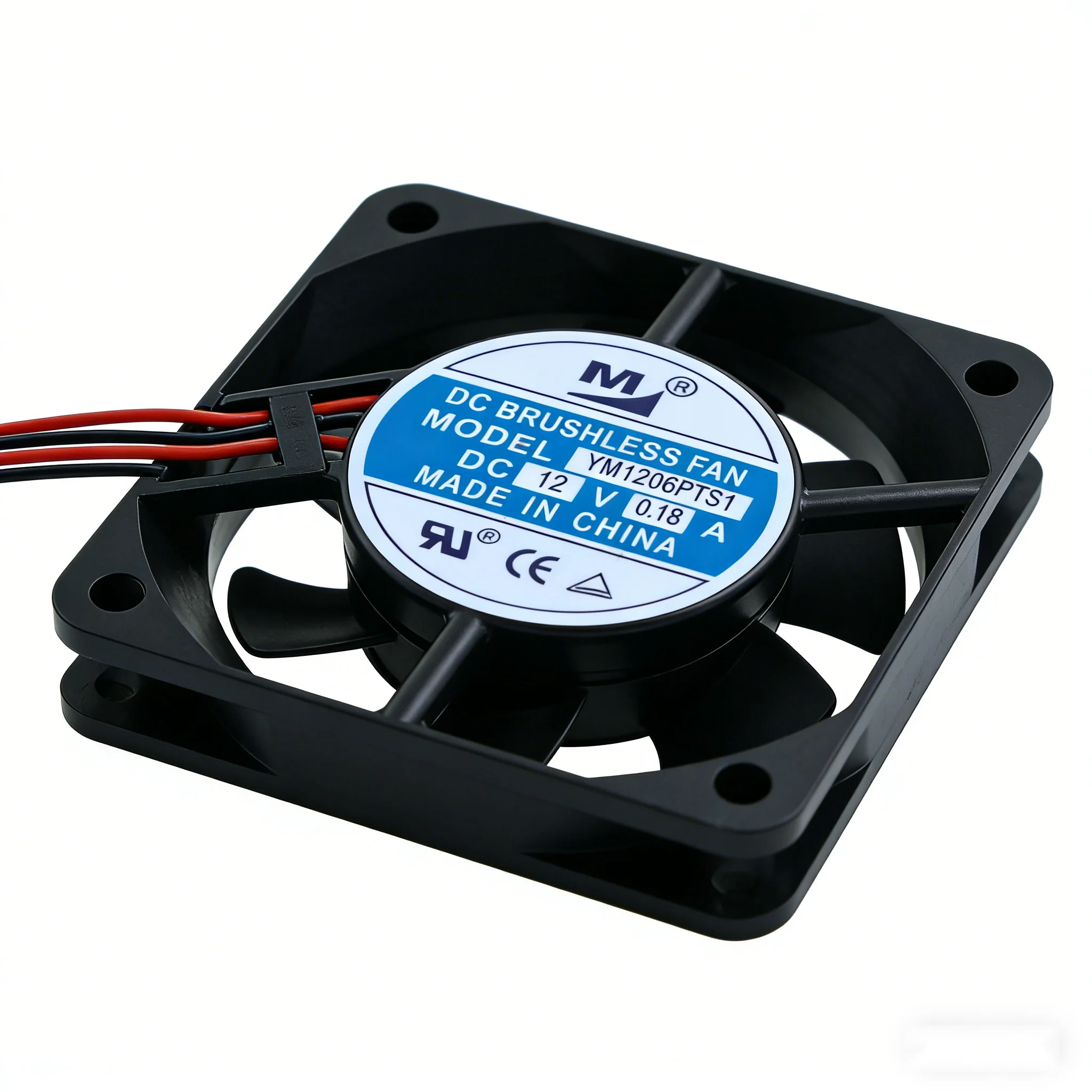 4 lines YM1206PTS1 6025 DC12V 0.18A 6CM Mini Silent Brushless Cooling Fan PC Case CPU Cooler 60x60x25mm view 5