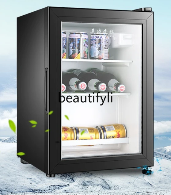 Ice Bar Hotel Room Single Door Refrigerator Tea Cooling Cabinet Fresh-Keeping Cabinet Small Mini Fridge