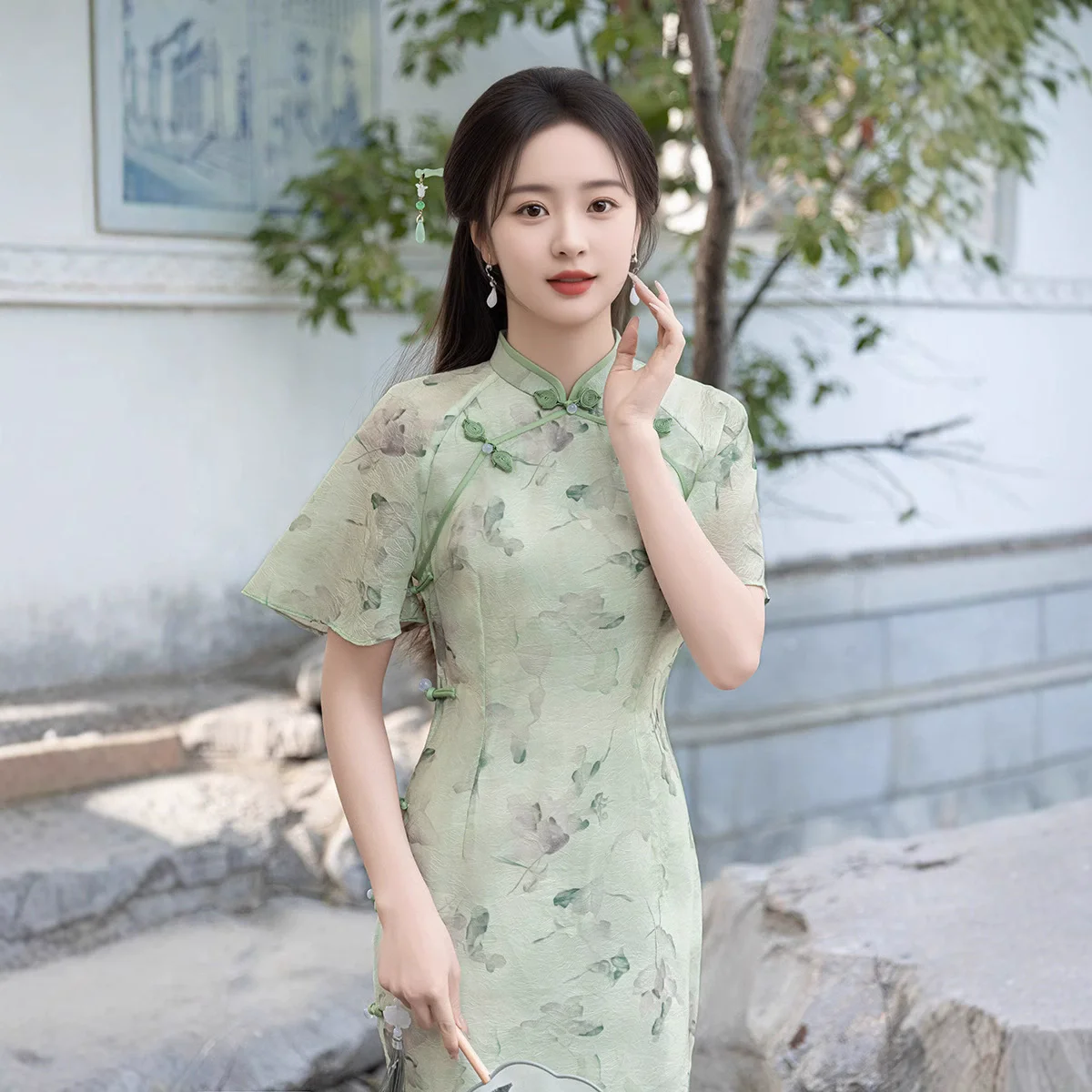 

Национальный стиль, новый улучшенный китайский стиль, Cheongsam, лето 2021, женское платье в стиле ретро для молодых девушек, платье Cheongsam Qipao
