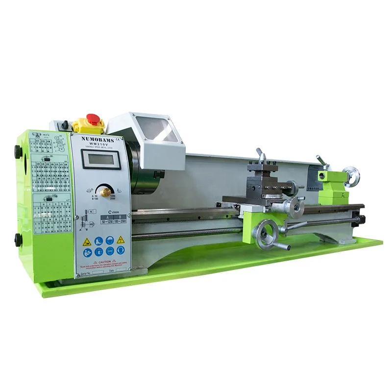 

Manual lathe machine 1 year warranty high precision quality lathe metal mini bench lathe WM210V-L