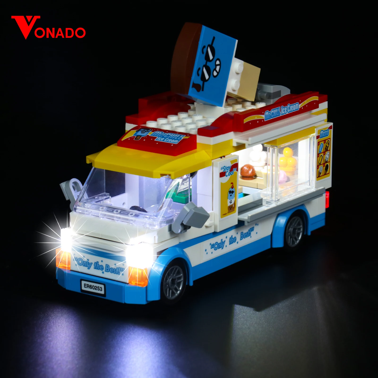 

LED Light Kit For 60253 City Series Ice-Cream Truck Toys Building Blocks Lighting Set No Model