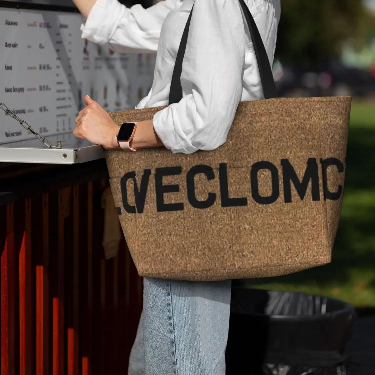 WECLOME (Still Game) Beach Tote Bag Sport Gym Yoga Duffle Large Tote Bag Women Travel Bag Fitness bag