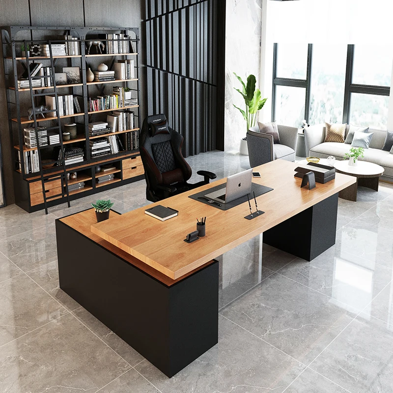 Modern Study Work Desk Staff Accessories Simplicity Write Work Desk Single Shelf Biurka Komputerowe Work Furniture HD50WD