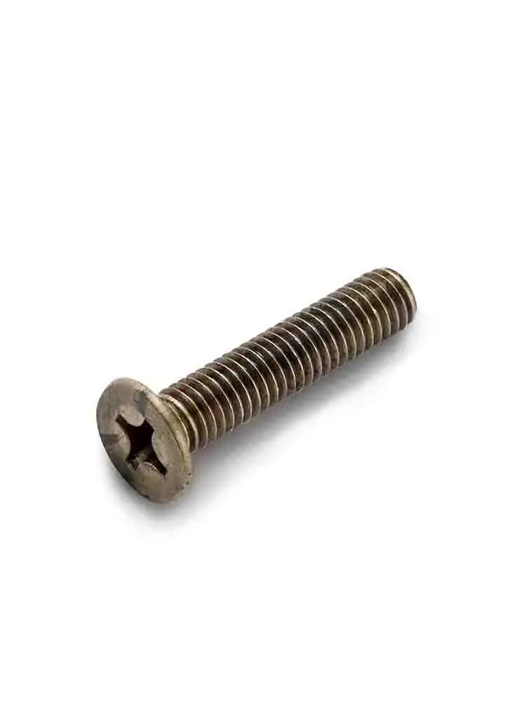 Solid Brass (Copper) Cross Countersunk Phillips Flat Head Screw Bolt M2-M6 Length 4-40mm 10-20pcs DIN965 GB819