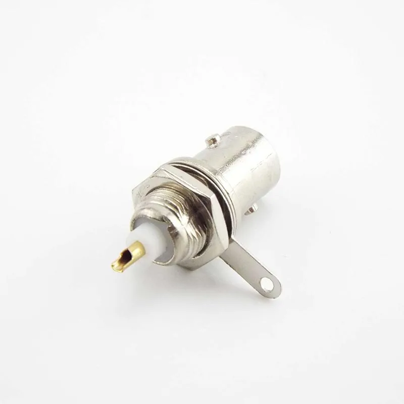 BNC Female Socket Solder Connector Chassis Panel Mount Coaxial Cable For Welding Machine Parts Monitor Accessories V7
