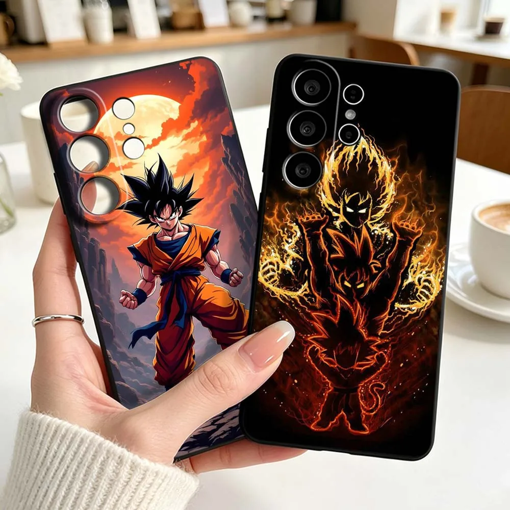 Art Pop D-Dragon Ball Saiyan For Samsung Galaxy S26 S25 S24 S23 S22 S21 S20 Pro Edge Ultra Plus FE 5G Black Cover Phone Case