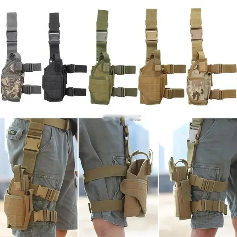 

Universal Drop Leg Gun Holster Right Handed Tactical Thigh Pistol Bag Pouch Legs Harness for All Handguns