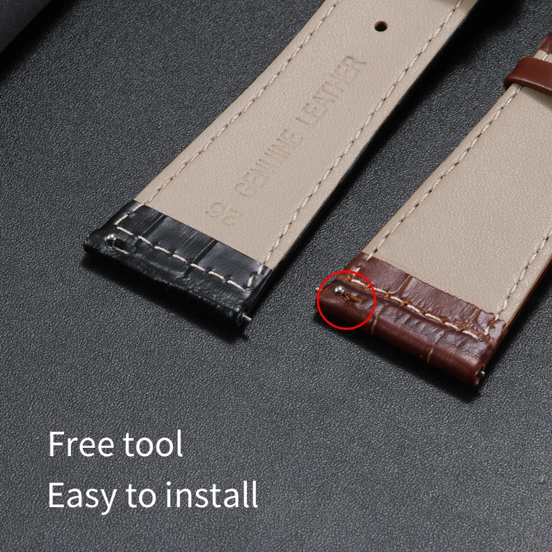 حزام بديل من الجلد الطبيعي مناسب لساعة فرانك مولر 22 26 مللي متر 6002 متر 6000H حزام ساعة للرجال والنساء