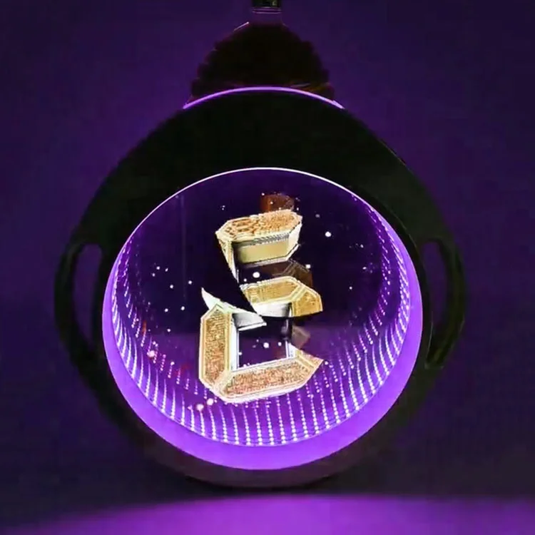 New Cobra Pattern 3D Screen   Plastic Luxury Wine Bottle Display Stand with RGB LED Light and Bar Holder