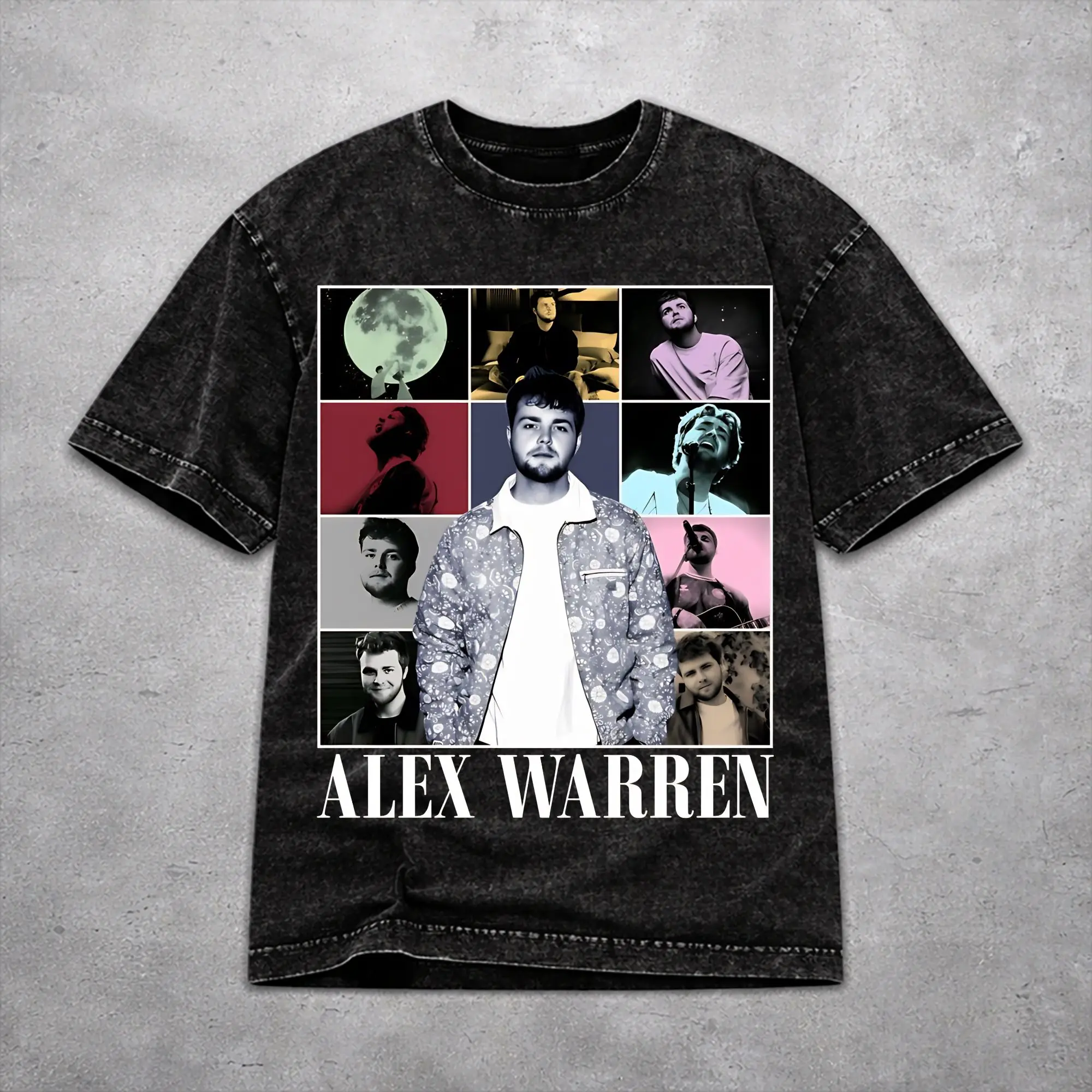 Men Women Vintage Washed T-shirts Alex Warren Little Orphan Live Tour 2026 Printed Shirt Apparel Oversize  Tees