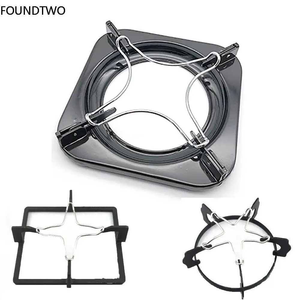 

Stainless steel Holder Gas Cooker Support Rack Camping Iron Stove Ring Heat Diffuser Black Pans Small Pot Stand