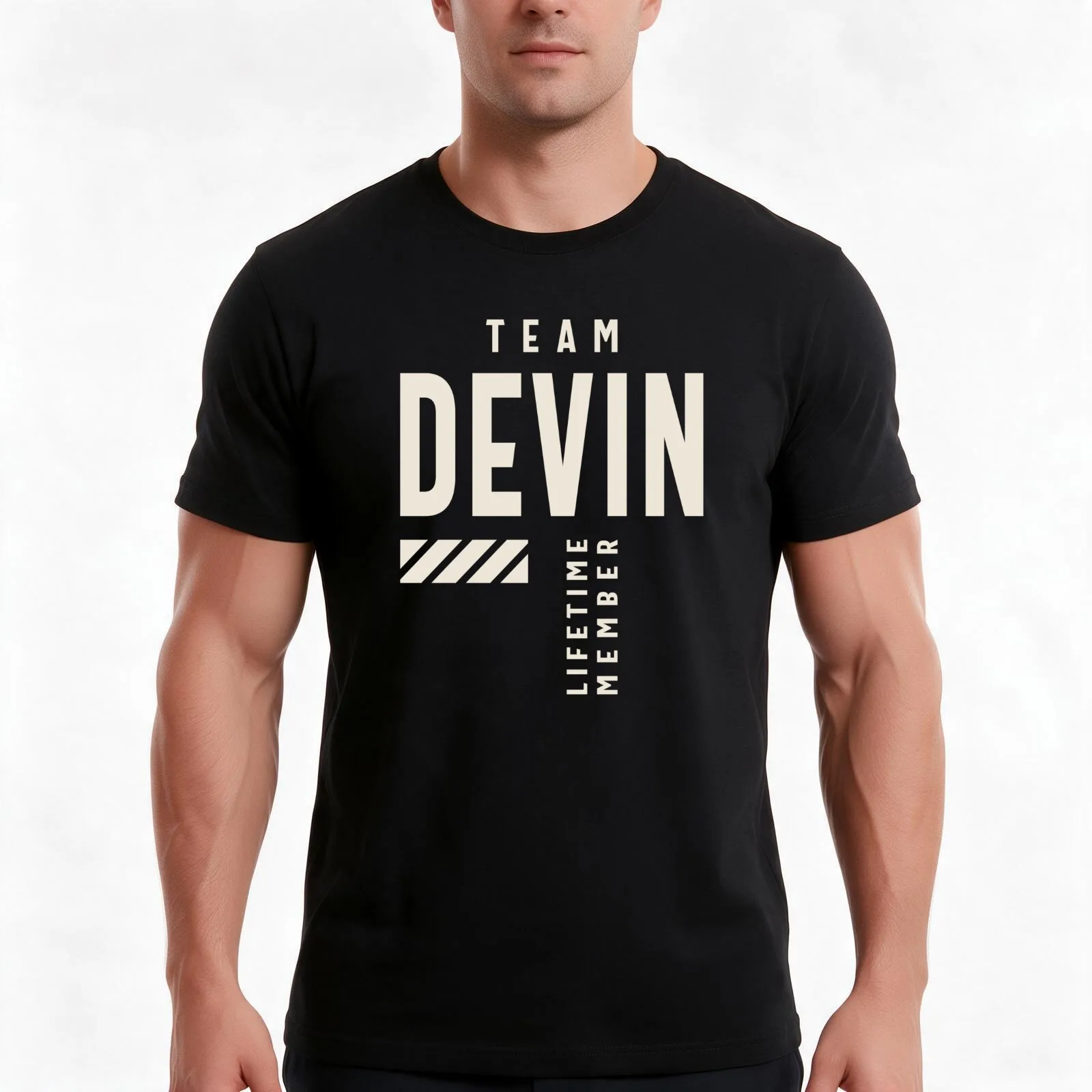 Team Devin Lifetime Member Devin Name T-Shirt Summer Casual Cotton Tee Oversized Streetwear Tops Vintage Graphic Print