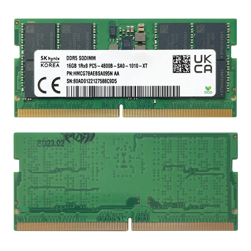 SK hynix RAM DDR5 16GB 32GB 4800MHz 5600MHz Laptopk Memory 1Rx16 2Rx8  PC5 4800B 5600B SODIMM