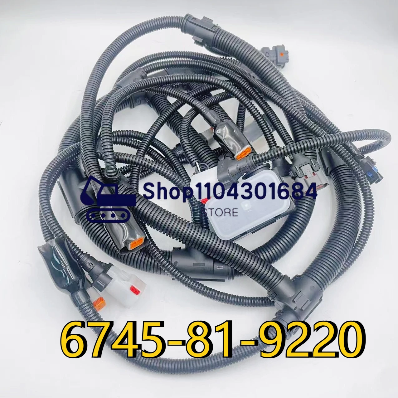 Engine Wiring Harness 6745-81-9220 6D114 Excavator Parts Fits For Komatsu PC300-7 EO PC350-7 EO