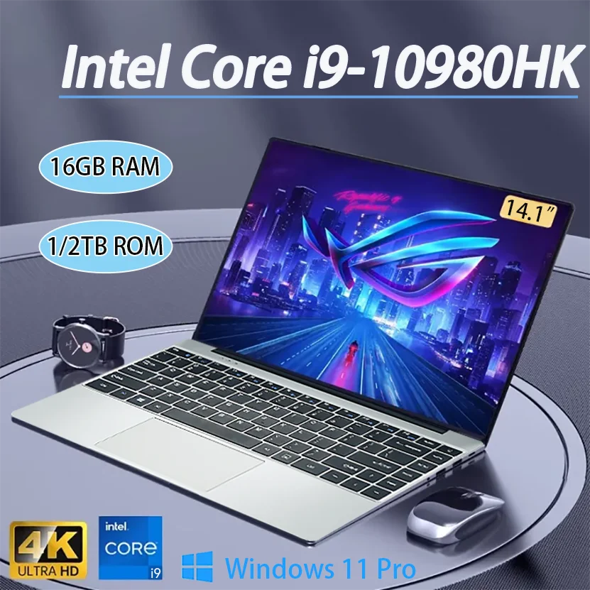 

Brand New Laptop Computer Windows 11 Pro 14.1" Intel CORE i9-10980HK 16GB 1/2TB 1920*1080 Resolution Office Gaming PC notebook